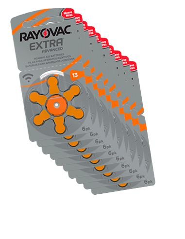Pilas Rayovac Extra naranjas para audífonos (13)